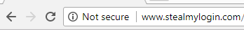 A site with no encryption.
